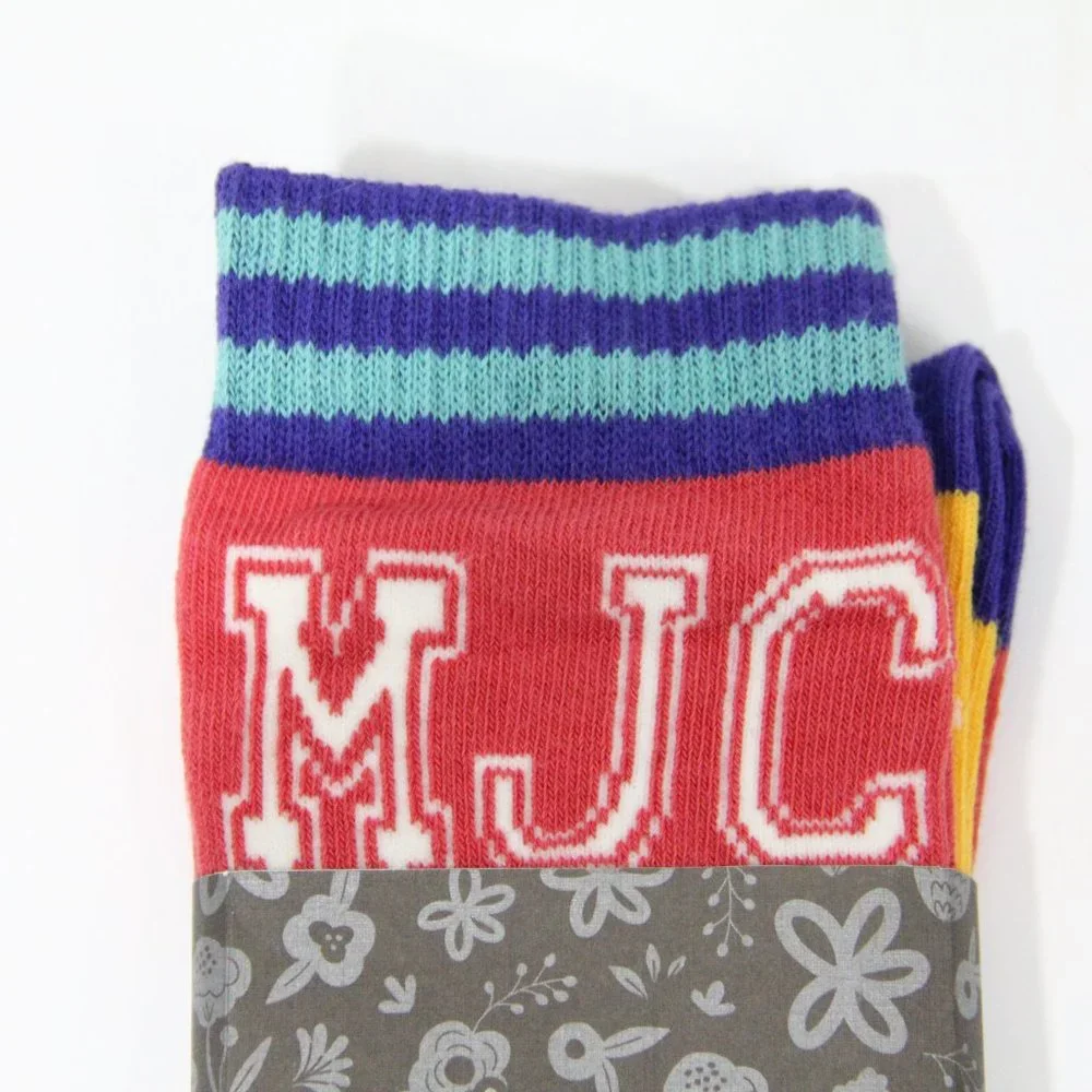 Matilda Jane Knee Socks NEW Girls Large Striped Logo Spirit Cotton blend